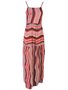 Vestido Longo De Alça Viscose Estampado Feminino 21.22.0087 Mosaico Terracota