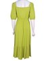 Vestido Midi Em Viscose Feminino Adulto 1.703381 Lecimar Verde Licor