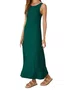 Vestido Midi Feminino Amplo Em Viscose 1000129581 Malwee Verde e Branco