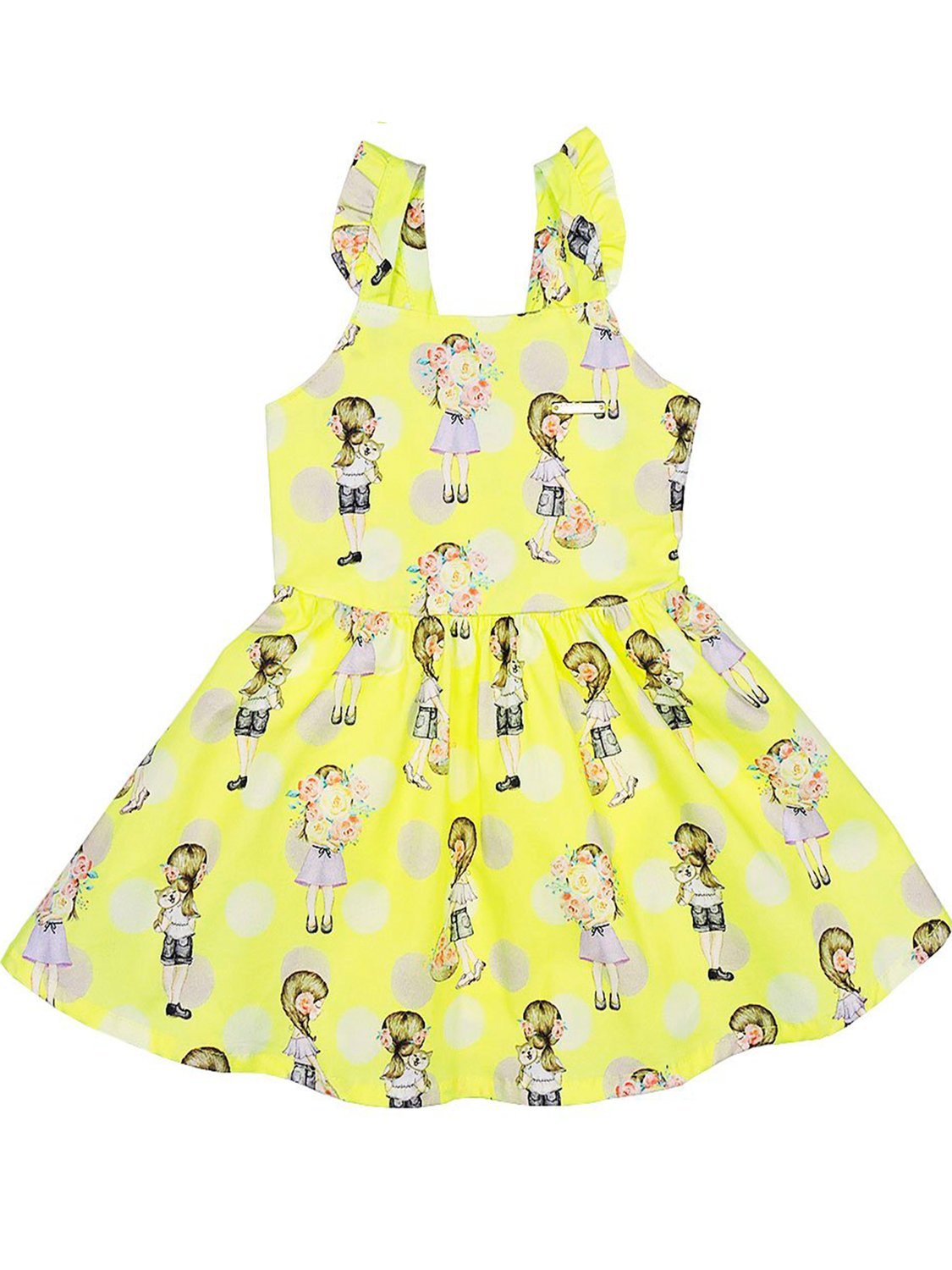 Vestido Infantil Babado Barbie Malwee